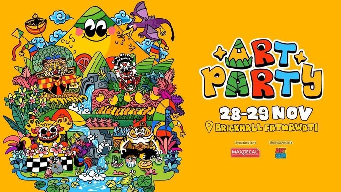 Art Party 2.0 di Jakarta, 28-29 November 2026, menawarkan pengalaman seni interaktif. Temukan inspirasi baru dan eksplorasi karya kreator di acara ini!