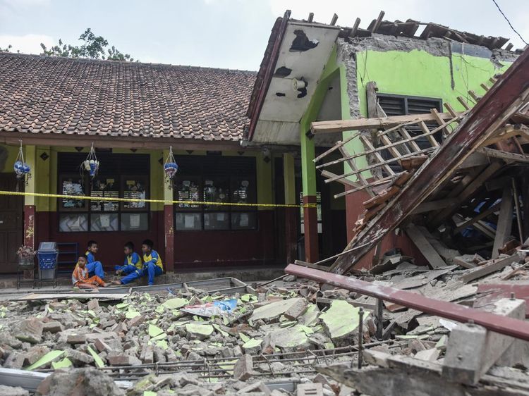Bangunan SDN 3 Batulawang Banjar Ambruk, Diduga akibat Tanah Labil