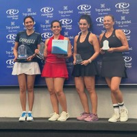 Di hari pertama, group stage Donna keluar sebagai juara group. Di hari kedua, Donna dan rekannya berhasil mendapat juara di kategori F6.&nbsp;Foto: Instagram/@dagnesia