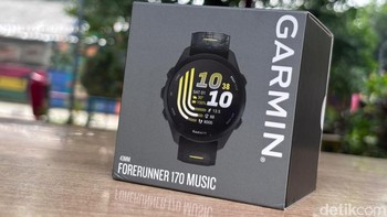 Seperti khas perangkat Garmin pada umumnya yang kotak, begitu juga saat kalian akan membeli Garmin Forerunner 170 Music. Foto: Agus Tri Haryanto/detikINET
