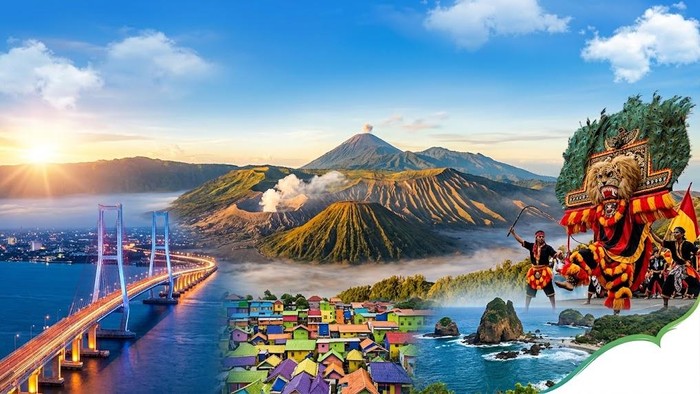 Ilustrasi budaya di Jawa Timur.