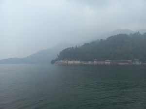 Danau Toba Tertutup Kabut Asap dari Sumatera Selatan