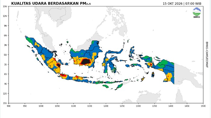 Kualitas udara 15 oktober
