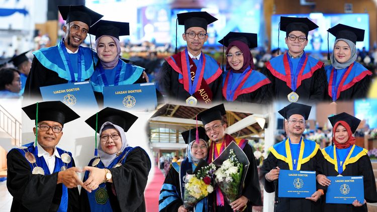 Couple Goals! Para Pasutri Ini Wisuda S2, S3 sampai Jadi Profesor Bareng
