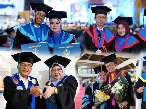Couple Goals! Para Pasutri Ini Wisuda S2, S3 sampai Jadi Profesor Bareng