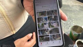 Semua warga dapat mengakses tampilan CCTV dari HP mereka masing-masing. Foto: Aisyah Kamaliah/detikINET