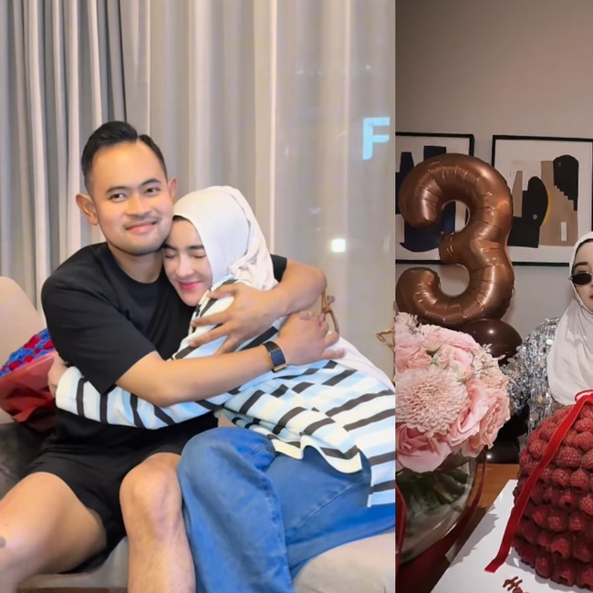 Ultah ke-35, Shandy Purnamasari Dapat Kado Kue Raspberry dan Masjid