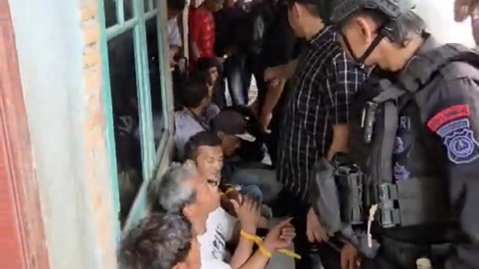 Suasana penggerebekan sarang narkoba di kota Medan (dok. Polda Sumut)