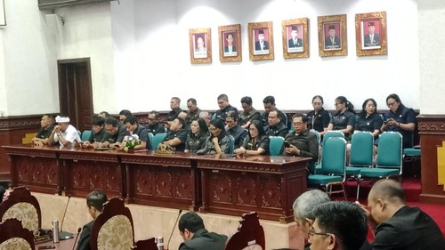 Suasana rapat paripurna di kantor DPRD Gianyar, Rabu (14/10/2026). (Foto: Dok.DPRD Gianyar)