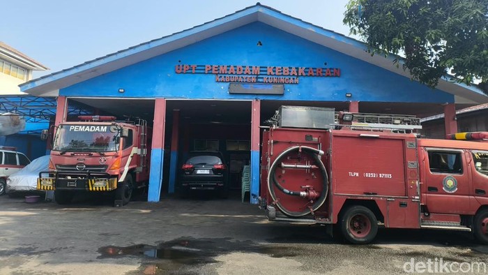 Suasana tempat penangkaran atau kandang satwa sementara yang ada di Kantor Damkar Kuningan