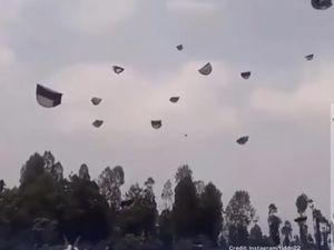 Video Viral Puluhan Tenda Beterbangan Disapu Angin Kencang di Gunung Sumbing