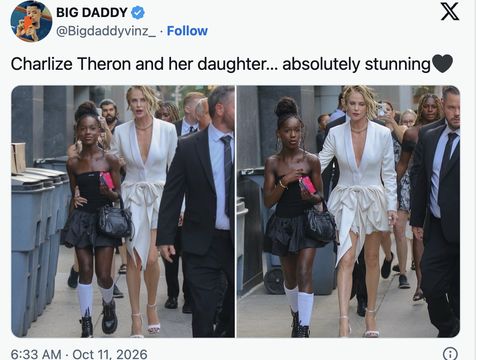 Aktris Charlize Theron dan anaknya Aktris Charlize Theron dan anaknya