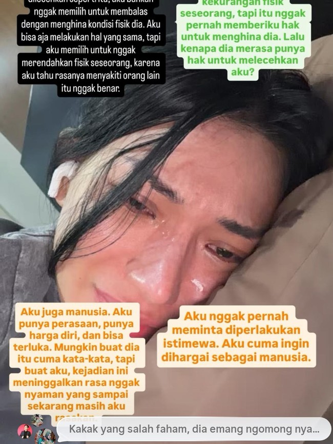 Tangis Berlliana Lovell Usai Dilecehkan Pria Saat Live TikTok