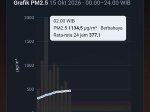 Palembang Berselimut Kabut Asap Pekat, Kualitas Udara Berbahaya