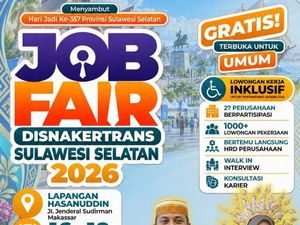 Job Fair Pemprov Sulsel 2026 Buka 1.000 Lowongan Kerja, Cek Jadwalnya