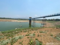 Waduk Gembong Pati Setop Aliri Sawah gegara Debit Air Menyusut Drastis