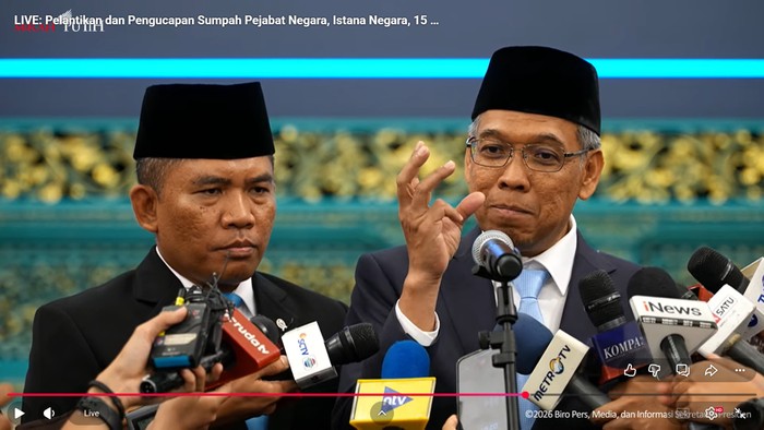 Kiri-kanan: Wakil Kepala BP-GMN Mayjen TNI Sriyanto dan Kepala BP-GMN Prof Dr Satyawan Pudyatmoko SHut MSc.