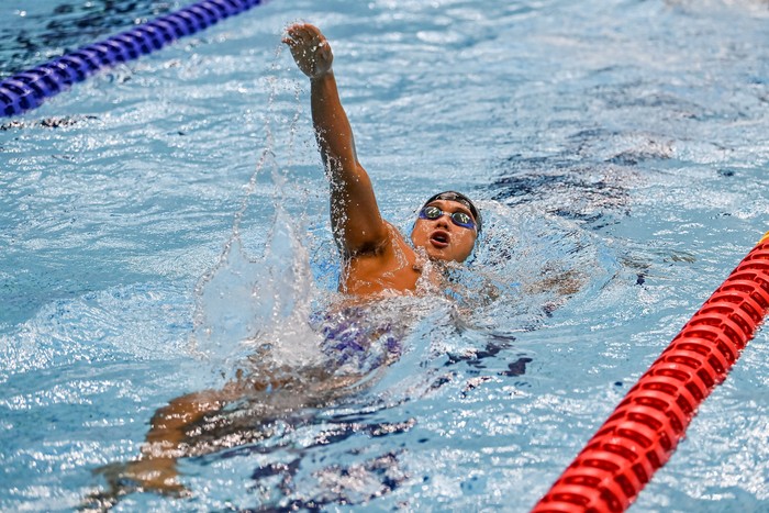 Perenang Indonesia Maulana Rifky Yavianda mengikuti latihan resmi cabang olahraga Renang Asian Para Games 2026 di General Gymnasium Rainbow Pool, Nagoya, Jepang, Kamis (15/10/2026). Sebanyak 12 perenang Indonesia mulai menjalani latihan resmi dan men