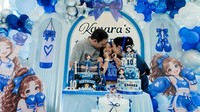 Nindy Ayunda dan Dito Mahendra bergegas mewujudkan perayaan ulang tahun keinginan Kanara. Terwujud juga ya birthday yang adek mau jadi boxing girl, karena Kanara lagi suka olahraga boxing pengen temanya ini. Walaupun cuma 5 hari, bikin semua dagdigdug, tulisnya. (Foto: dok Instagram nindyayunda)
