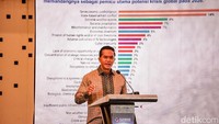 Ketua Umum Kadin Indonesia, Anindya Bakrie, turut hadir menyajikan Executive Talk mengenai langkah optimalisasi sumber daya nasional. Anin menyampaikan komitmen Kadin dalam mendorong UMKM naik kelas guna membantu Indonesia keluar dari jebakan pendapatan menengah (middle income trap).  