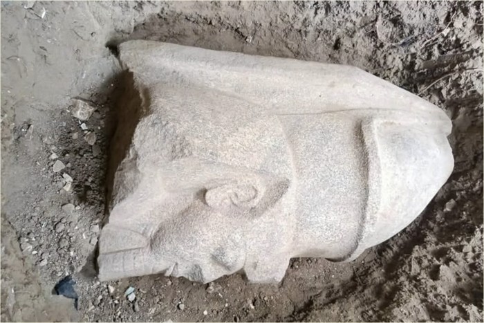 Patung Ramses II ditemukan di delta Sungai Nil Mesir