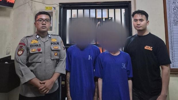 Dua orang pelaku dewasa berinisial BF (22) MFZ (22) telah ditahan di ruang tahanan Polres Demak.
