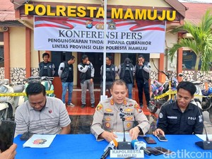 3 Pria Curi 5 Motor di Mamuju Buat Beli Sabu Ditangkap