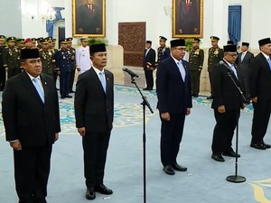 Daftar Lengkap Pejabat yang Dilantik Prabowo Hari Ini