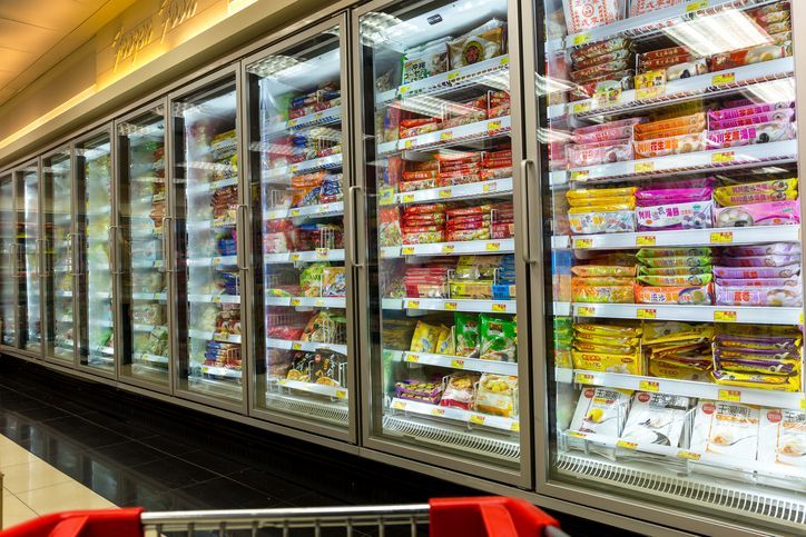 Produk makanan beku Korea ada di jaringan supermarket Amerika. Produk makanan beku Korea ada di jaringan supermarket Amerika.