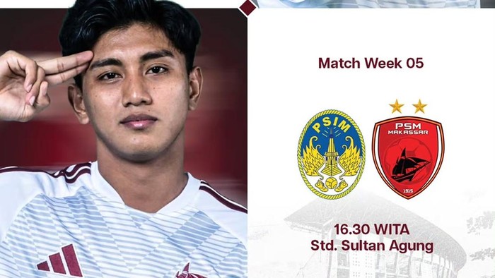 PSIM Yogyakarta Vs PSM Makassar dalam laga Supet League 2026/2027.
