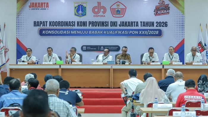 Rakor KONI DKI Jakarta untuk persiapan Pra PON 2028.