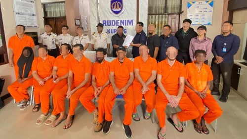 Sebanyak 10 deteni Rudenim Denpasar dipindahkan ke Rudenim Kupang, Rabu (14/10/2026). (Dok. Rudenim Denpasar)