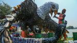 43 Kapal Botol Plastik Siap Berlayar di Danau Sunter
