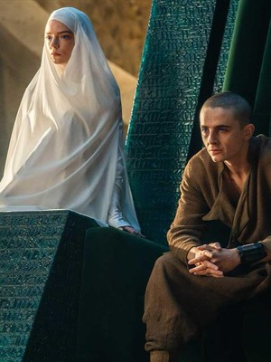 First Look Dune: Part Three, Konstum Anya Taylor-Joy Mirip Mukena