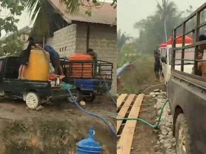 4 Bulan Krisis Air, 500 KK di Kobar Bergantung pada Bantuan Air Bersih