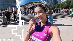 Gaya Gisella Anastasia Maraton di Chicago, Tampil Sporty & Playful