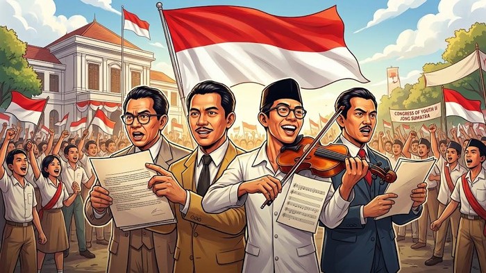 Ilustrasi Sumpah Pemuda.