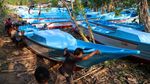 Intip Pembuatan Perahu Fiber untuk Nelayan di Kampung Nelayan Merah Putih