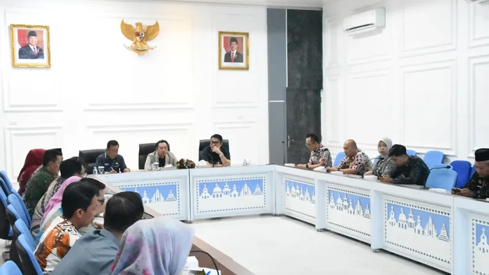 Kantor Wilayah Kementerian Agama Provinsi Lampung mengadakan pertemuan bahas persiapan Hari Santri 2026.