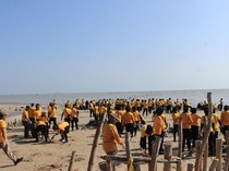 Green Policing Polresta Tuban, Tanam Mangrove hingga Bersih-bersih Pantai
