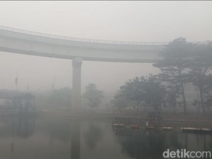 Kabut Asap Palembang Pekat Lagi, Kualitas Udara Berbahaya