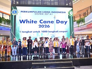 Lions Indonesia Distrik 307-A1 Salurkan Ribuan Tongkat Putih ke Tunanetra