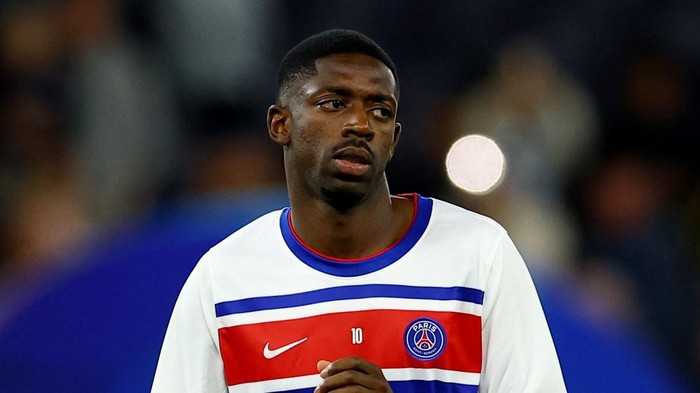 Soccer Football - UEFA Champions League - Manchester City v Paris St Germain - Etihad Stadium, Manchester, Britain - October 14, 2026 Paris St Germains Ousmane Dembele during the warm up before the match REUTERS/Phil Noble