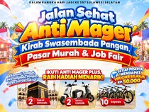Gubernur Sulsel Siapkan Voucher Belanja Rp 50 Ribu di Jalan Sehat-Pasar Murah