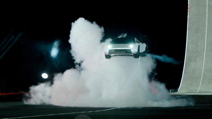 Tesla unveils its long-delayed Roadster nearly a decade after first revealing a next-generation version of its original electric sports ​car, at a launch event in Waco, Texas, US, on October 15, 2026, in this still image taken from a handout video.  Tesla/Handout via REUTERS  THIS IMAGE HAS BEEN SUPPLIED BY A THIRD PARTY.  NO RESALES. NO ARCHIVES. MANDATORY CREDIT.        TPX IMAGES OF THE DAY