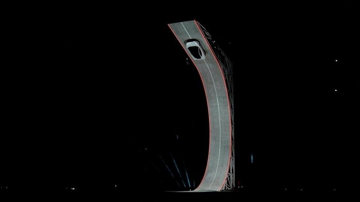 Tesla unveils its long-delayed Roadster nearly a decade after first revealing a next-generation version of its original electric sports ​car, at a launch event in Waco, Texas, US, on October 15, 2026, in this still image taken from a handout video.  Tesla/Handout via REUTERS  THIS IMAGE HAS BEEN SUPPLIED BY A THIRD PARTY.  NO RESALES. NO ARCHIVES. MANDATORY CREDIT.        TPX IMAGES OF THE DAY