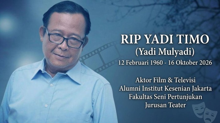 Yadi Timo meninggal dunia.