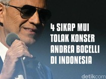4 Sikap MUI Tolak Konser Andrea Bocelli