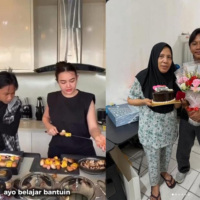 Aksi Kocak Fajar Sadboy Masak Bareng Amanda Manopo hingga Buka Warung Makan