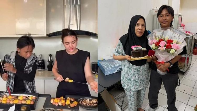 Aksi Kocak Fajar Sadboy Masak Bareng Amanda Manopo hingga Buka Warung Makan